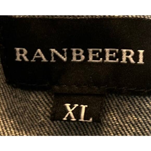 Ranbeeri Women's Blue Denim‎ Distressed Jean Jacket Size XL - Picture 3 of 5